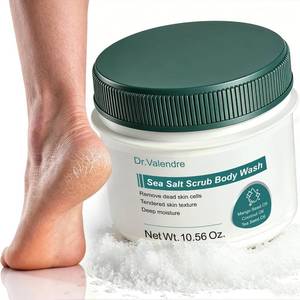 lot 4215 image: Sea Salt Exfoliating Scrub   Foot Care for Dead Skin & Calluses