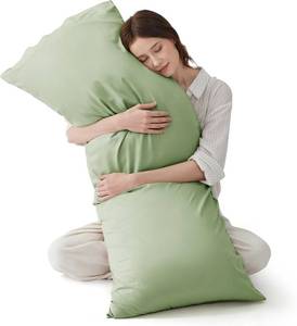 lot 4229 image: Bedsure PureWoven Body Long Pillowcase, 100% Rayon Derived from Bamboo