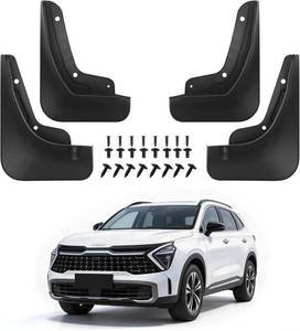lot 4235 image: No-Drill Mud Flaps for 2023-2027 Kia Sportage FrontRear All-Weather Guards
