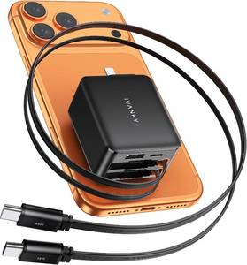 lot 4249 image: iVANKY Retractable USB C Charger, Smallest 4-in-1 GaN Wall Charger