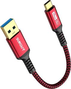 lot 4250 image: SUNGUY 10Gbps USB-C Cable for Android Auto, 3A Gen2, CarPlay Fast Charging