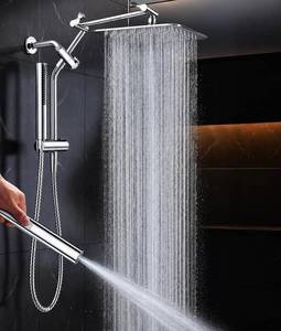 lot 4269 image: Veken All Metal 10Luxurious Rain Shower Head with Handheld Spary,Power Jet