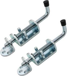 lot 4279 image: 1-Pack 6.5-Inch Spring-Loaded Latch Pin Sliding Barrel Bolt for Chests