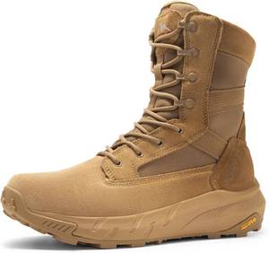 lot 4293 image: NORTIV 8 Mens Breathable Tactical Military Work Boots Size 9