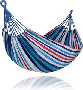 lot 4326 image: SUNCREAT Outdoor Hammocks, Portable Heavy-Duty Tree Hammock, Ocean Stripes