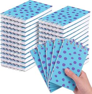lot 4346 image: Eaasty 32 Pcs Purple Monster Notebooks Mini Spiral Party Supplies