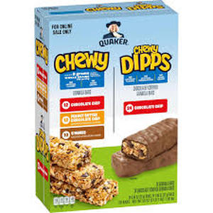 lot 4378 image: Quaker - Brandclub - Quaker Chewy 3 Flavor Variety Pack ...