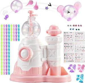 lot 4422 image: DIY Magic Balloon Craft Kit with Air Pump, 80 Balloons & 6 Sticker Sets
