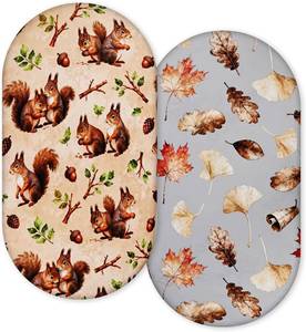 lot 4432 image: Ultra-Soft 2-Pack Bassinet Sheets - Universal Fit for Halo, Graco & Chicco