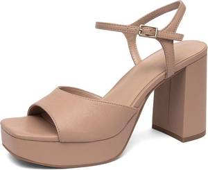 lot 4445 image: NEWBELLA Womens Platform Heeled Sandals 7.5