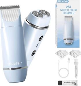 lot 4486 image: 2 in 1 Electric Razors for Women Electric Shaver (Blue)
