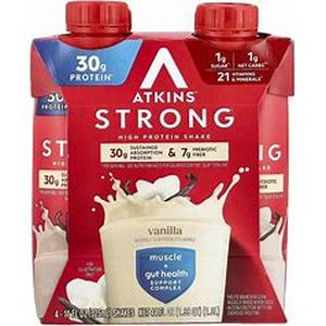 lot 4386 image: Atkins vanilla protein shake 4 pack
