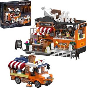 lot 22504 image: City Coffee House Building Blocks Set for Adults Girl 8-12(1185Pcs)