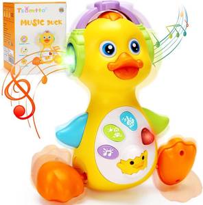 lot 22514 image: Baby Musical Light Up Duck Toy, Baby Toys Dancing Crawling Tummy Time Toys