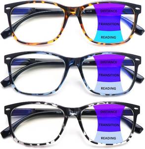 lot 22532 image: Progressive Multifocus Reading Glasses for Women, Pattern, Blue Light Block