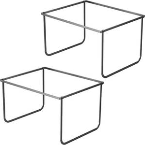 lot 22541 image: 2-Pack Legal & Letter Size Hanging File Folder Frame, Desktop Organizer