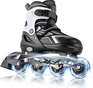 lot 22547 image: 2PM SPORTS Torinx Inline Skates for Kids, Light-Up Wheels, Adjustable size 37-39