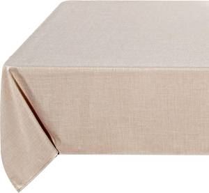 lot 22581 image: Fitable Beige Faux Linen Tablecloth Rectangle 60x120 Inch for 8 Ft Tables