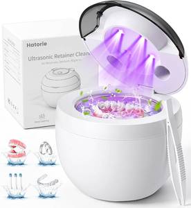 lot 22588 image: Ultrasonic Retainer Cleaner Machine, 45kHz, 304 Stainless Tank, 4 Modes