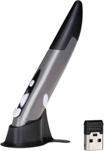 lot 22598 image: lychee Wireless Optical Pocket Pen Mouse 2.4GHz USB, 80012001600 DPI, Grey