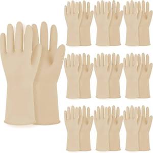 lot 22600 image: MAMISON 10-Pack Simple Non-Slip Rubber Gloves, Reusable, Large