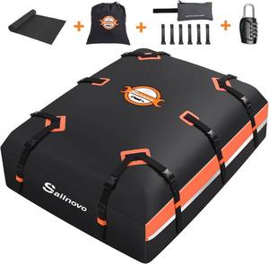 lot 22629 image: Sailnovo Car Rooftop Cargo Carrier 21 Cubic Feet Waterproof Soft Roof Bag
