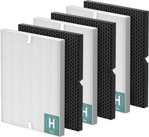 lot 22637 image: 116130 Replacement Filter H for Winix 5500-2 Air Purifier, 3 Set