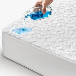 lot 22664 image: Queen Waterproof Mattress Protector, Breathable Cooling Bed Cover