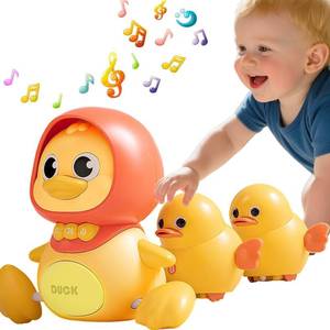 lot 22680 image: JUYEE Baby Toys 6-12 Months Magnetic Ducks Family - Tummy Time with Music