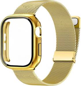 lot 22711 image: Waterproof Stainless Steel Milanese Band for Apple Watch (45mm Series 987)