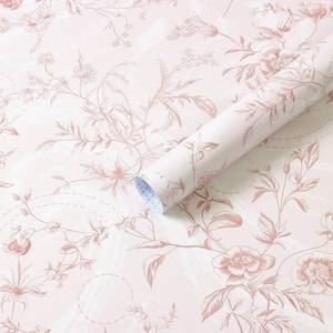 lot 22723 image: Dimoon Peel and Stick Wallpaper Pink Floral Contact Paper 17.3x78.7 Removable