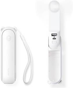 lot 22726 image: JISULIFE 3 IN 1 Portable Fan with Power Bank & Flashlight Featured