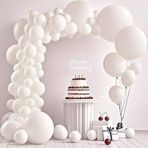 lot 22730 image: White Balloon 145pcs Premium Latex Balloons Arch Kit 1812105 Inch