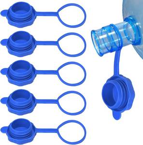 lot 22732 image: Xaxuqtu 5 PCS 3 & 5 Gallon Water Jug Caps, Reusable Non-Spill Lids 55mm