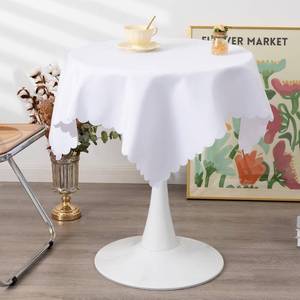 lot 22787 image: Square White Tablecloth 43 x 43 Inch