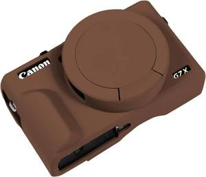 lot 22790 image: Easy Hood Camera Case Cover for Canon Powershot G7X Mark III Camera(Brown)
