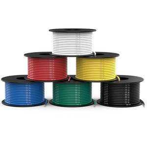 lot 22814 image: NAOEVO 18 Gauge Wire, Tinned Copper Silicone 18 AWG Automotive Wire, 600FT