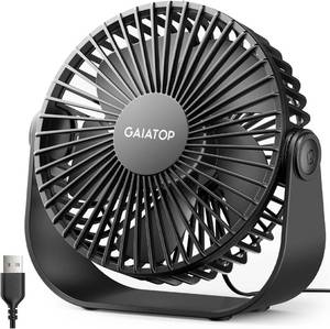 lot 22815 image: Gaiatop USB Desk Fan, 5.5 Inch Quiet Small Portable Personal Table Fan