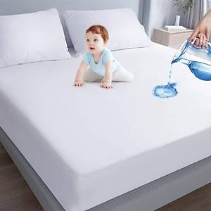 lot 22824 image: Queen Size Mattress Protector Waterproof, Mattress Cover for Kids