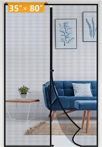 lot 22827 image: Yotache Magnetic Screen Door Fits Door Size 35 x 80, Black