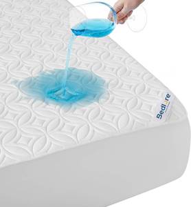 lot 22837 image: BEDLORE Waterproof Mattress Protector, King Size Mattress Pad