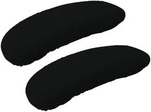 lot 22880 image: Office Chair Arm Covers 2Pcs Set Black (10-13) x 2-4 x 1.9 in