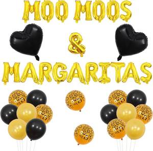 lot 22881 image: Margarita Party Decorations Moo Moos and Margaritas Banner for Brunch