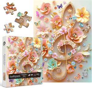 lot 22899 image: Diamond Note 1000-Piece Larkipuzz Impossible Floral Butterfly Jigsaw