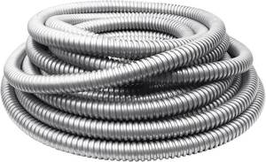 lot 22900 image: 12 Flexible Reduced-Wall Conduit, 25 ft Galvanized Cable Sleeve