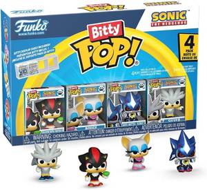 lot 22923 image: Funko Bitty POP 4 Pack Sonic the Hedgehog - Shadow