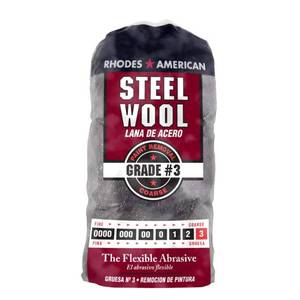 lot 22955 image: Homax Rhodes American Paint Removal Steel Wool, Coarse Grade #3, 12 Pads