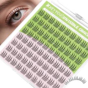 lot 22956 image: KEYYOU Aurora Lash Clusters Fairy Lash Extension C Curl 10MM