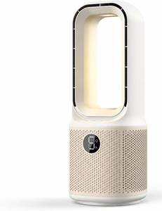 lot 22981 image: Misby 13-Inch Bladeless Desk Fan, 5 Speeds, 70  Oscillation, Timer