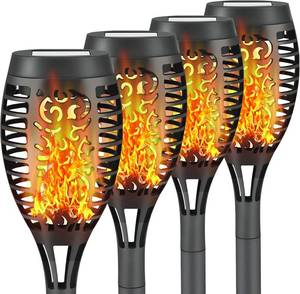 lot 22987 image: Solar Torch Light with Flickering Flame, Outdoor Solar Torches Stake Lights